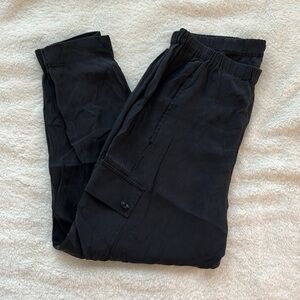 Vince Black Silk Joggers - Size S